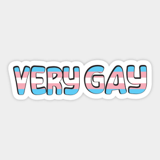 Very Gay - Trans Sticker